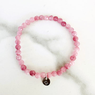rose quartz children's bracelet 