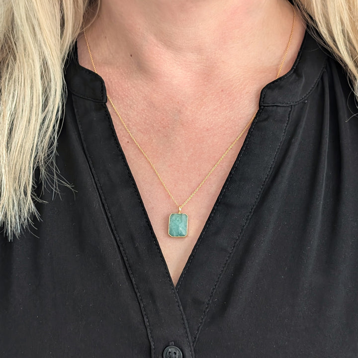 The Rectangle Amazonite Necklace