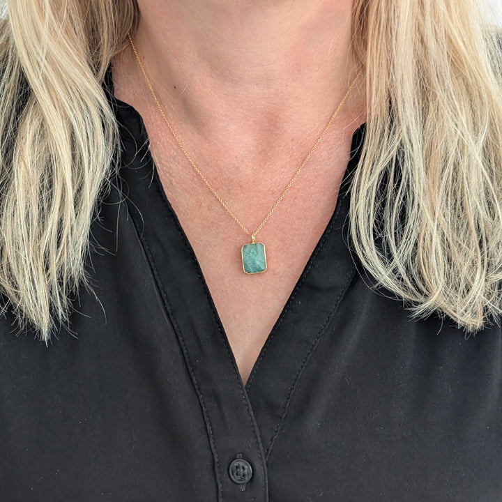 The Rectangle Amazonite Necklace