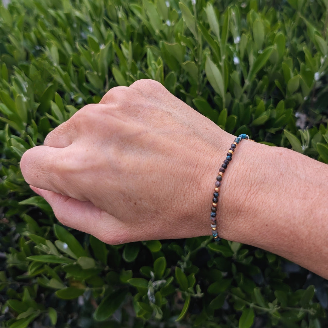 chrysocolla gemstone bracelet