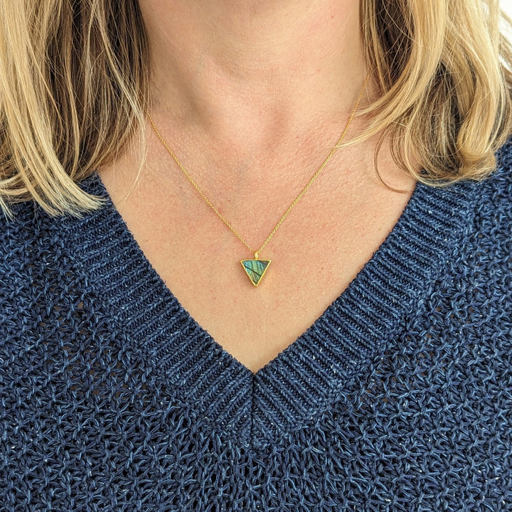 The Triangle Labradorite Necklace