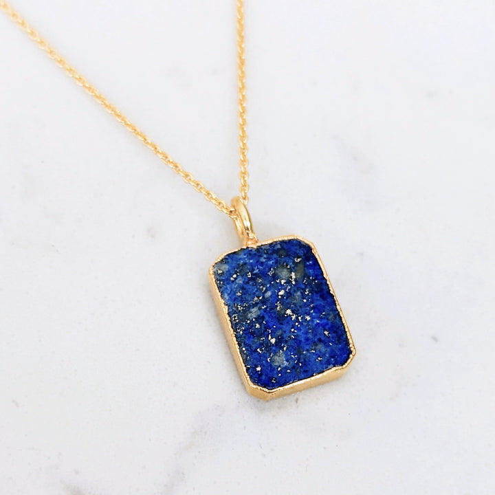 The Rectangle Lapis Lazuli Necklace
