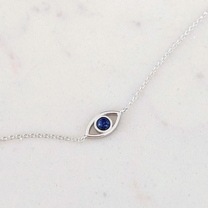 silver evil eye bracelet