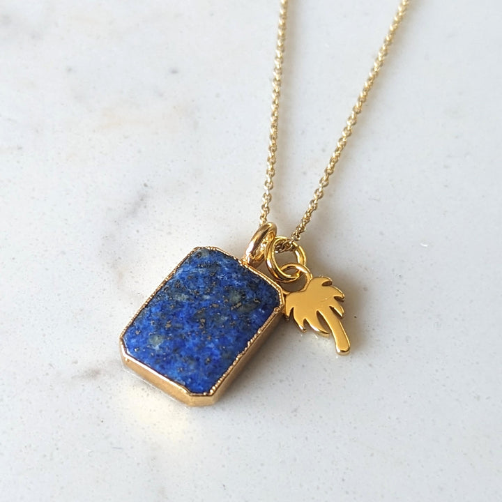 The Duo Lapis Lazuli Necklace