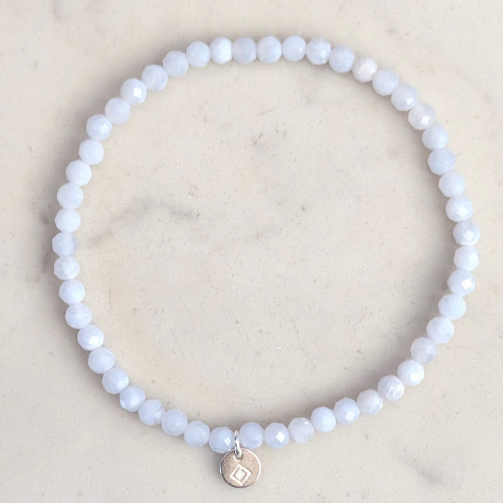 blue lace agate gemstone bracelet