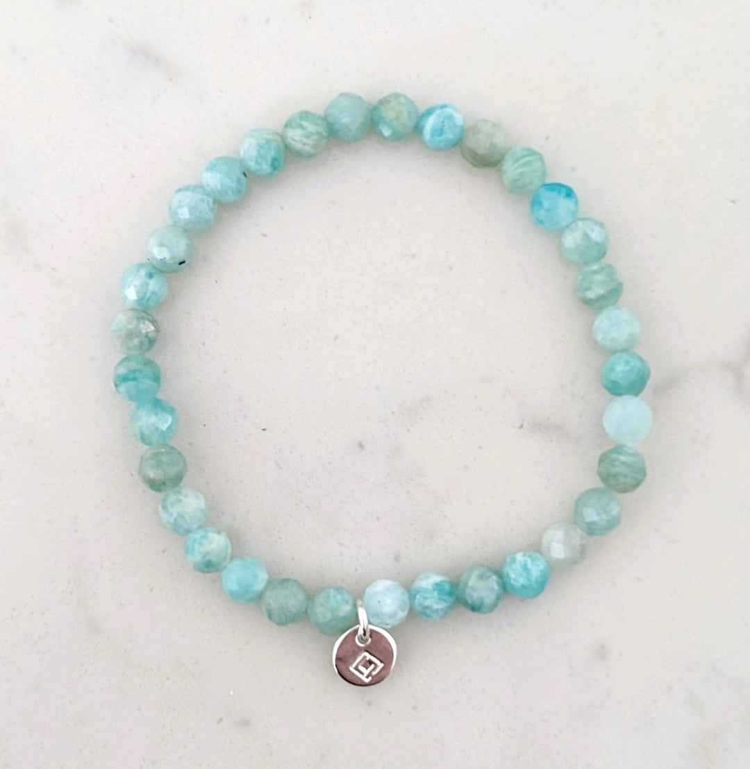 Amazonite children's gemstone bracelet