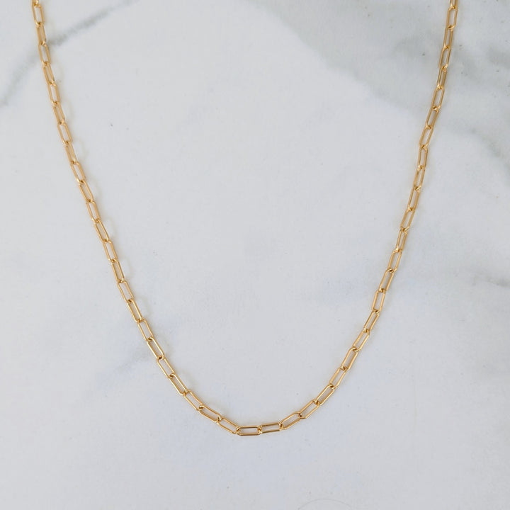 gold paperclip necklace