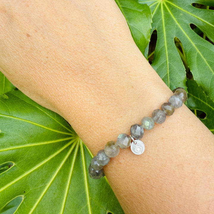 6mm bead labradorite gemstone bracelet