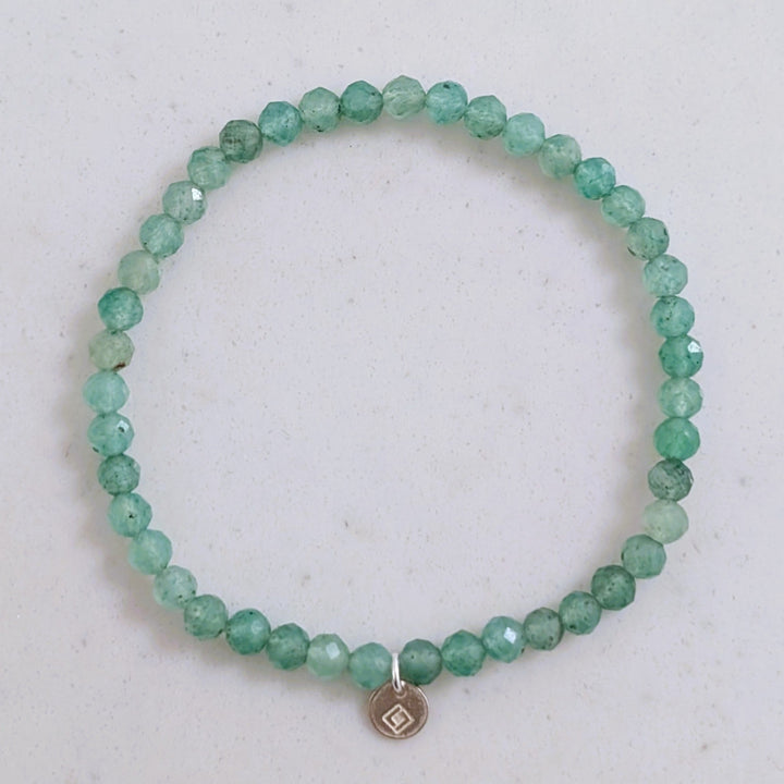 light green aventurine gemstone bracelet