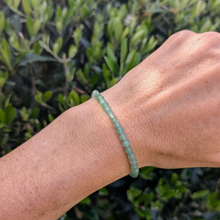light green aventurine gemstone bracelet