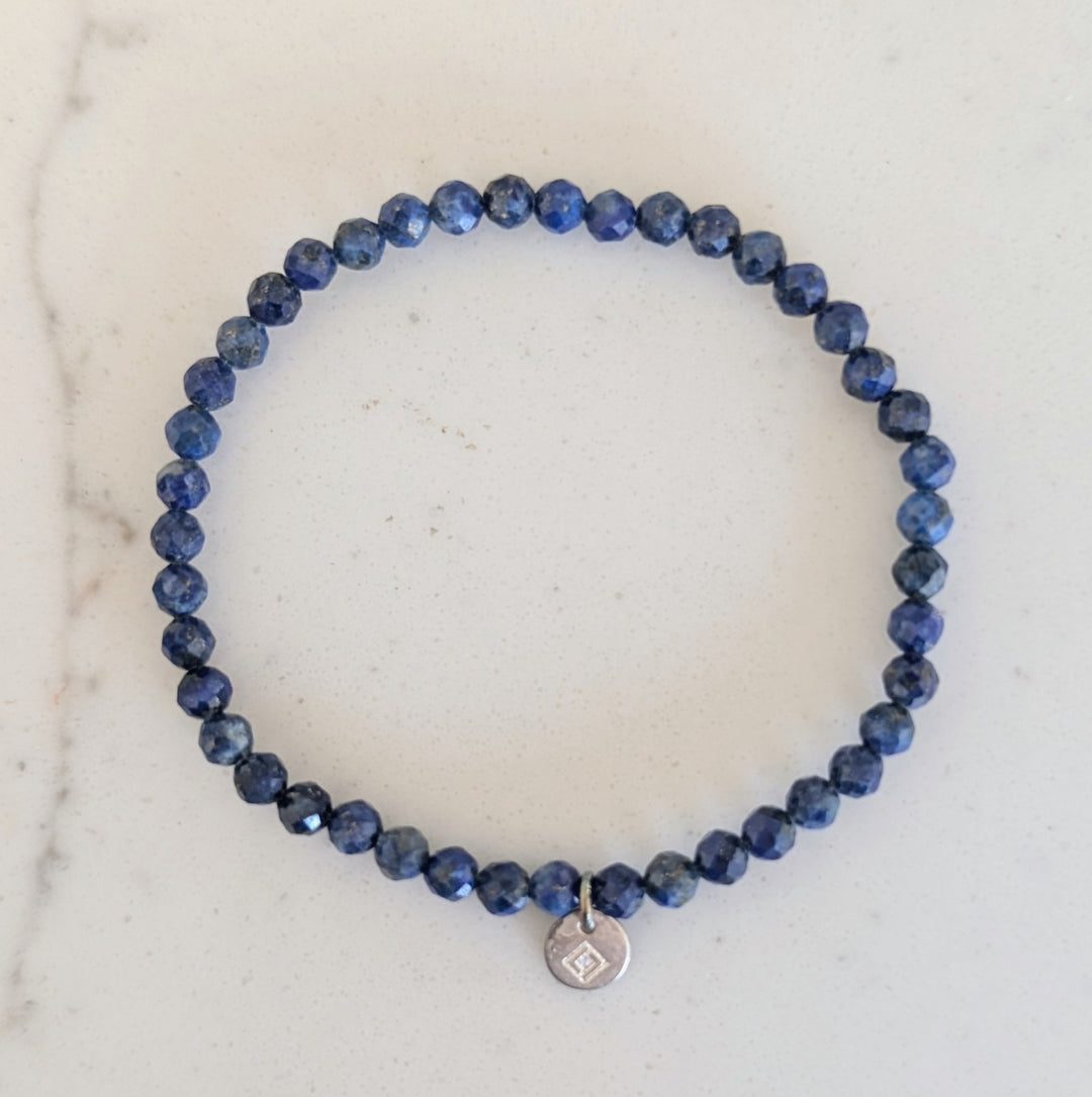 Children's lapis lazuli gemstone bracelet