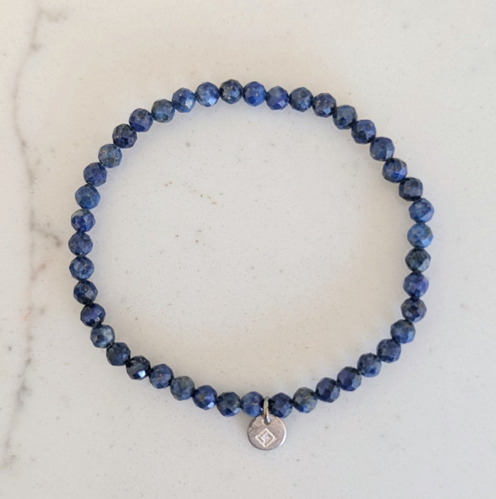 Children's lapis lazuli gemstone bracelet