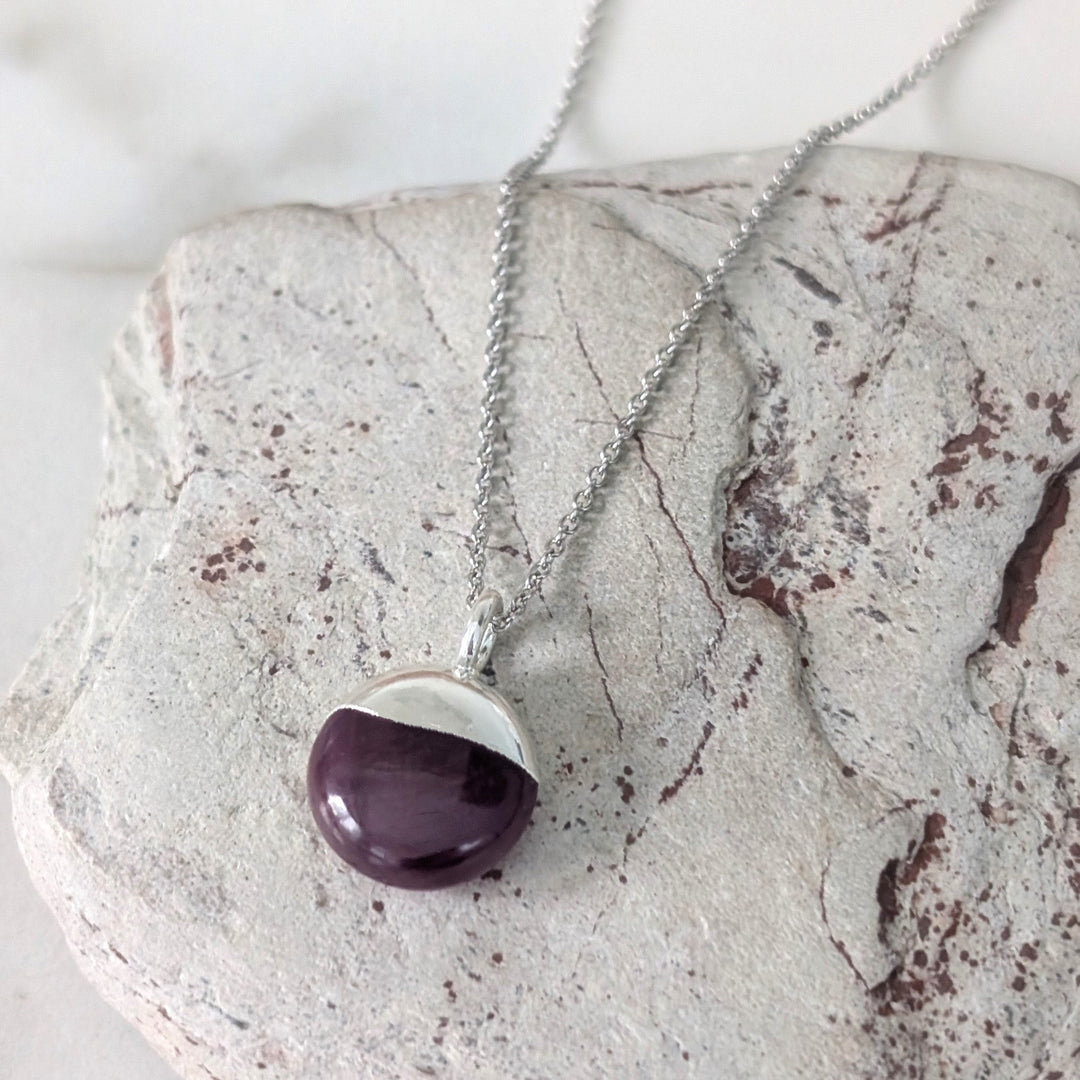 Ruby July birthstone necklace