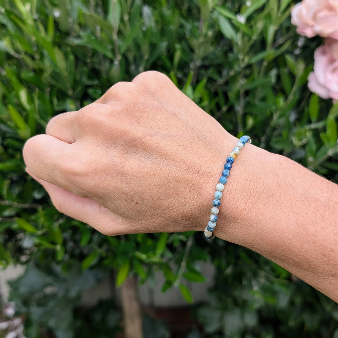 K2 Jasper Gemstone Bracelet - 4mm Faceted