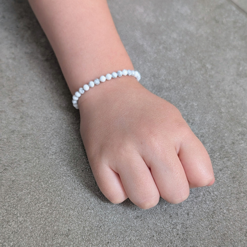 white howlite children's bracelet