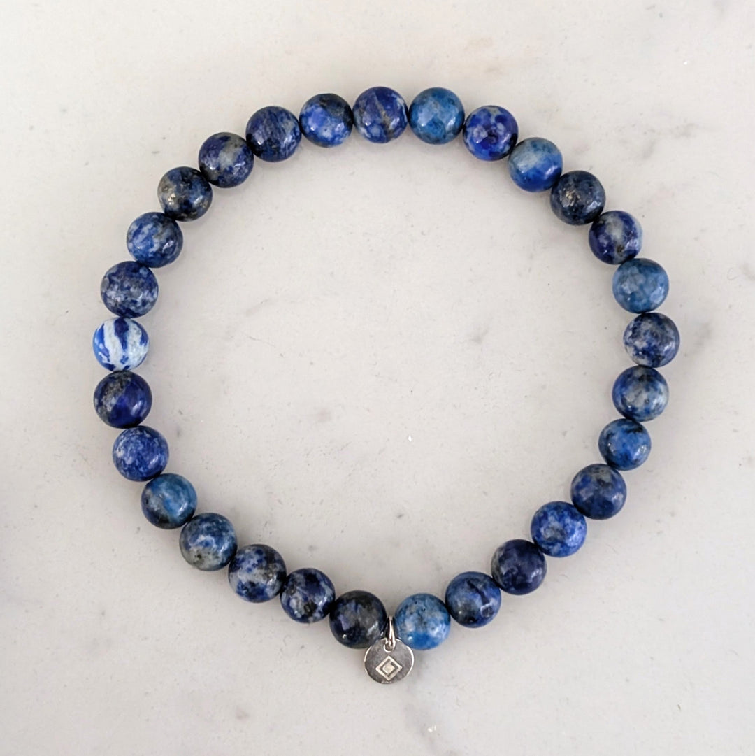 men's lapis lazuli gemstone bracelet 