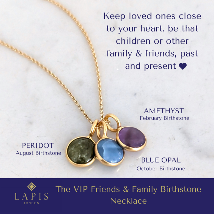 The VIP Friends & Family Birthstone Necklace - Gold