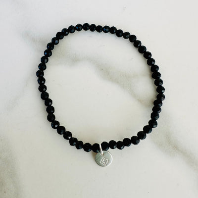 children's shungite natural gemstone bracelet 3mm beads