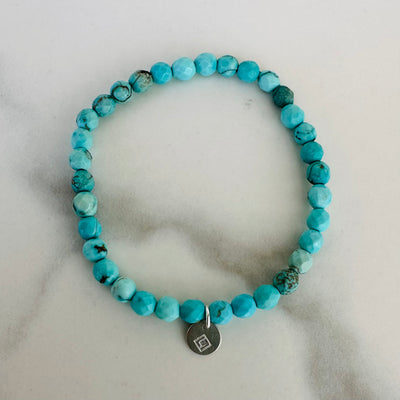 children's natural Turquoise gemstone bead bracelet