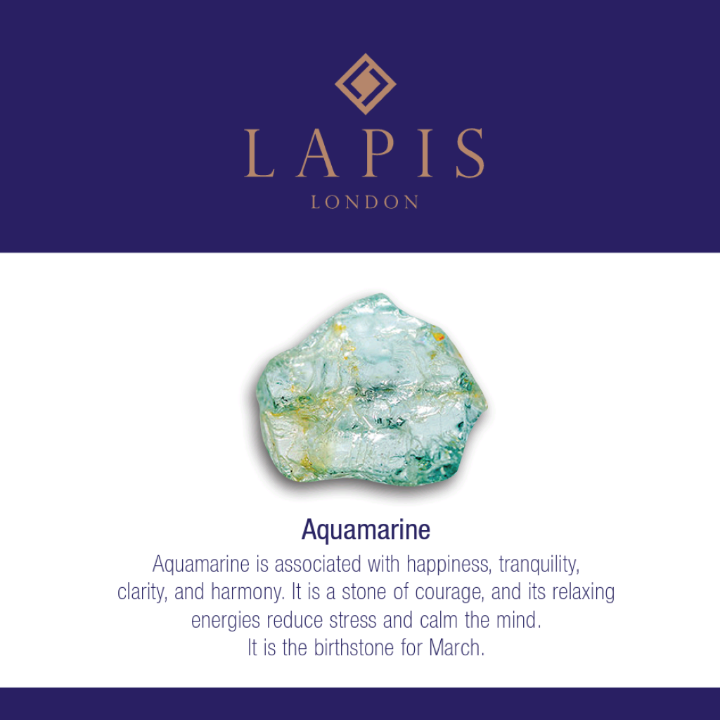 Aquamarine Children's Gemstone Bracelet, March/Happiness & Tranquility