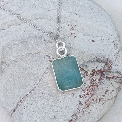 aquamarine pendant necklace