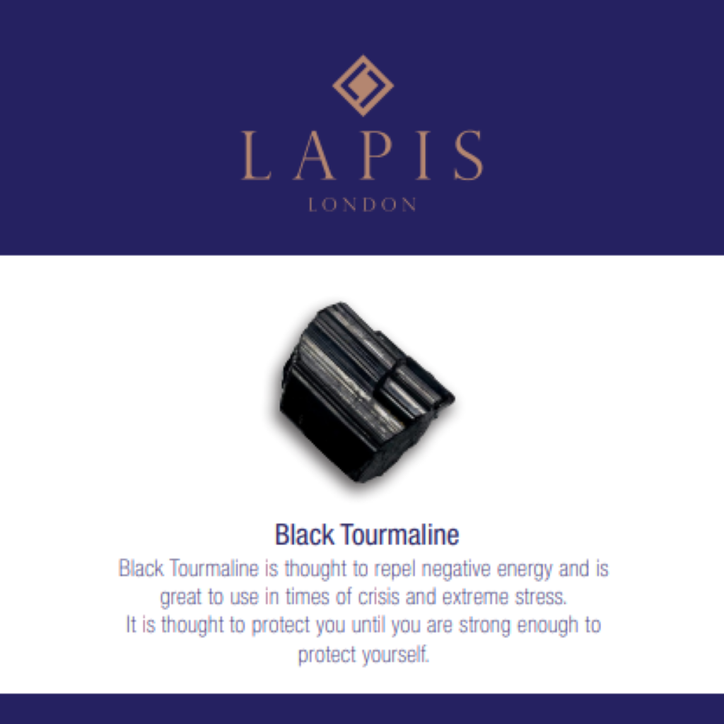 Men's Black Tourmaline Gemstone Bracelet