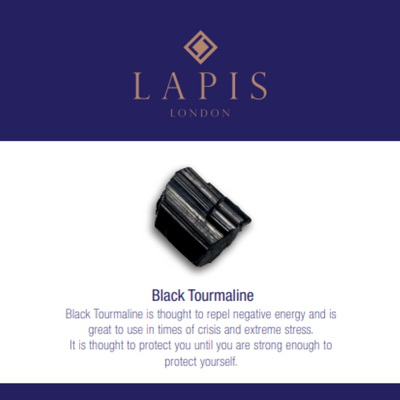 Men's Black Tourmaline Gemstone Bracelet