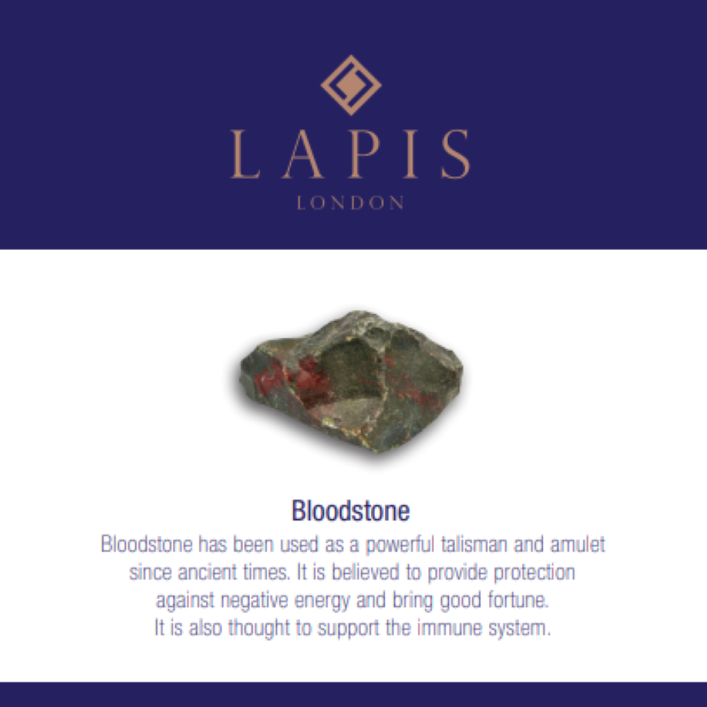 Bloodstone Gemstone Bracelet - 4mm Faceted