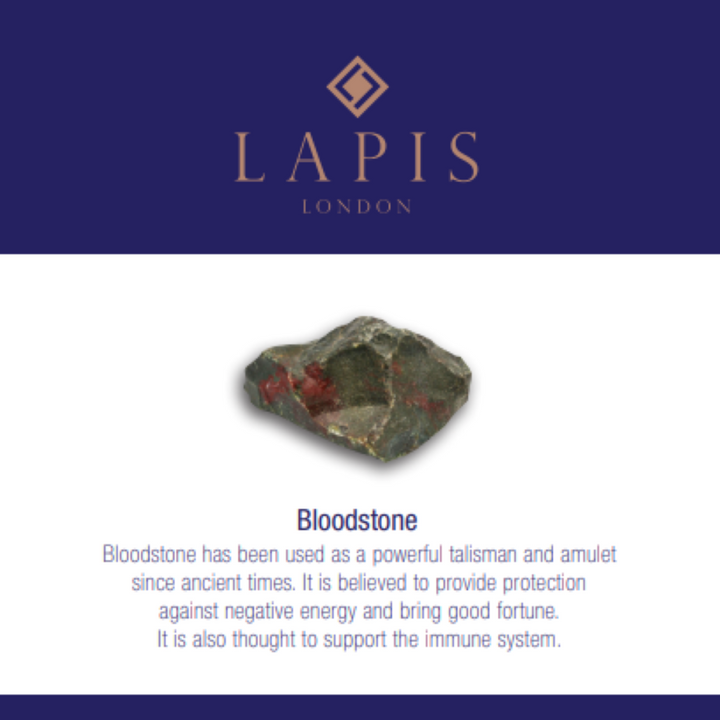 Bloodstone Gemstone Bracelet - 4mm Faceted