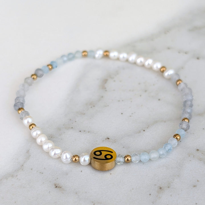 Cancer Mixed Gemstone Bracelet