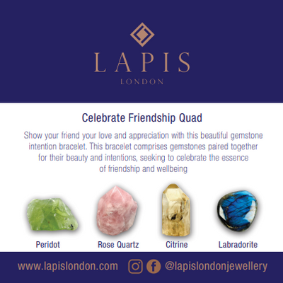 Celebrate Friendship Gemstone Bracelet Quad - 4mm, Faceted