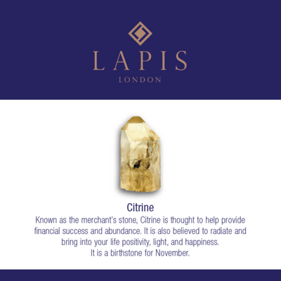 The Orb Citrine November l Birthstone Necklace