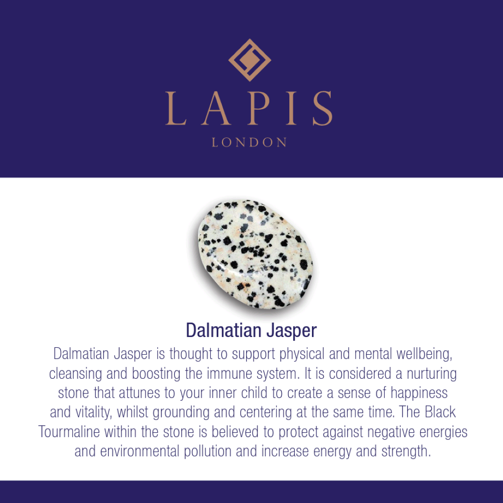 The Trio Star Point, Dalmatian Jasper - Gold Plated