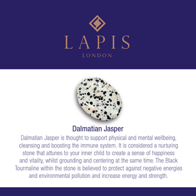 The Trio Star Point, Dalmatian Jasper - Gold Plated