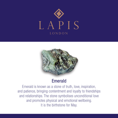 Emerald Children's Gemstone Bracelet, May/Love & Wellbeing