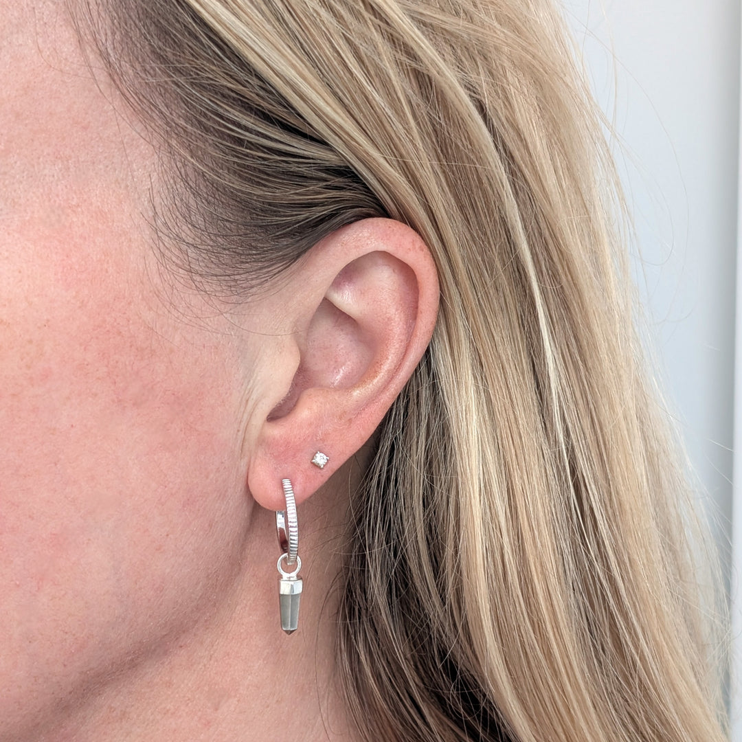 The En Pointe Pyrite Earrings
