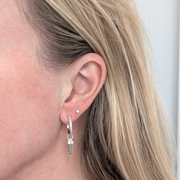 The En Pointe Pyrite Earrings