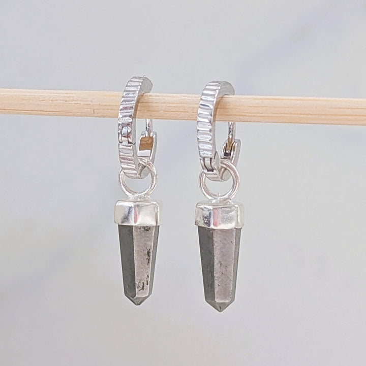 The En Pointe Pyrite Earrings
