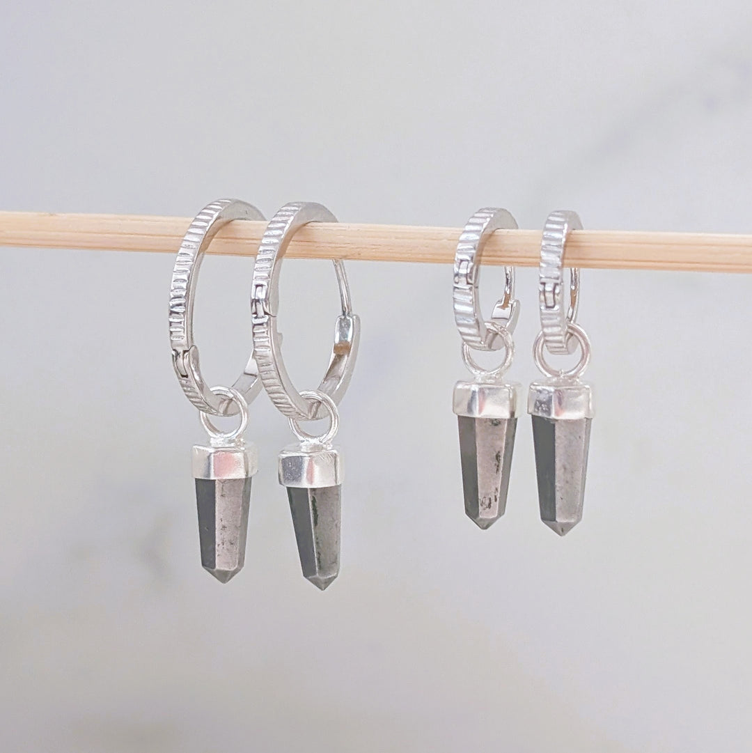 The En Pointe Pyrite Earrings