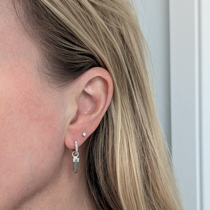 The En Pointe Pyrite Earrings
