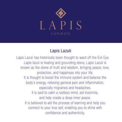 Evil Eye Necklace - Lapis Lazuli & 18ct Gold Vermeil