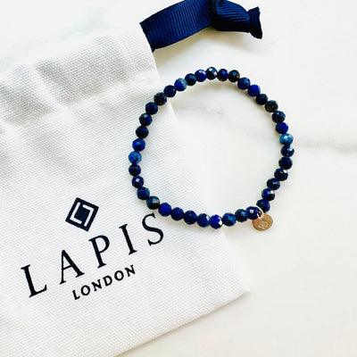 children's lapis lazuli gemstone bracelet