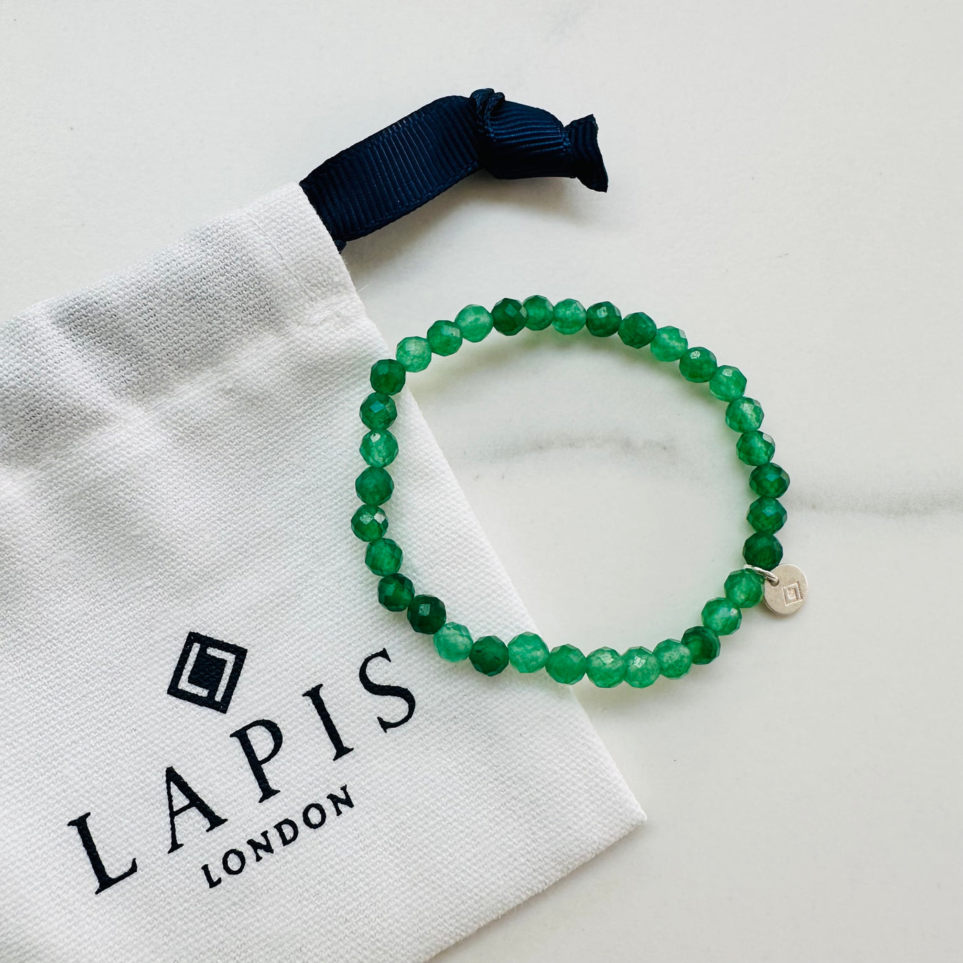 children's Green aventurine gemstone bracelet 4mm beads 