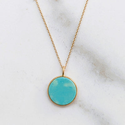 turquoise December birthstone necklace