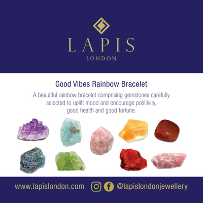 Good Vibes Rainbow Children's Gemstone Bracelet - 4mm Faceted