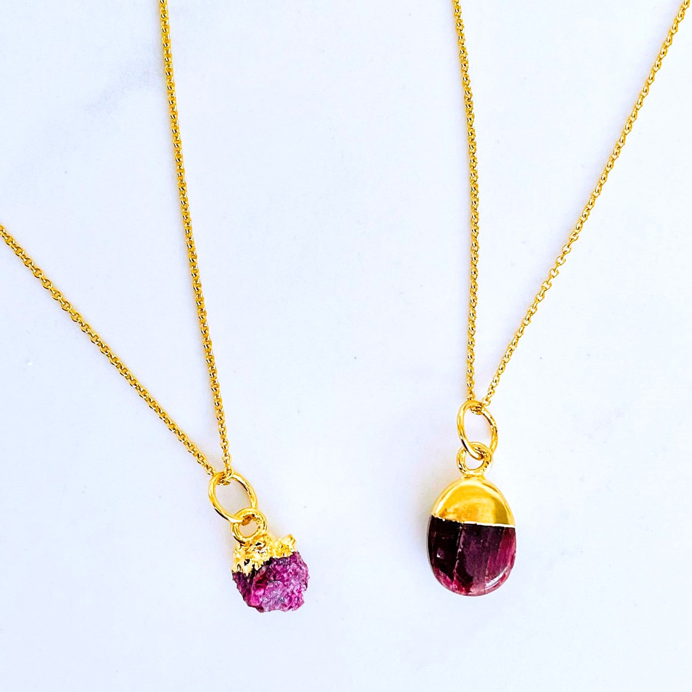 Ruby July Birthstone Necklace, Confidence and Vitality