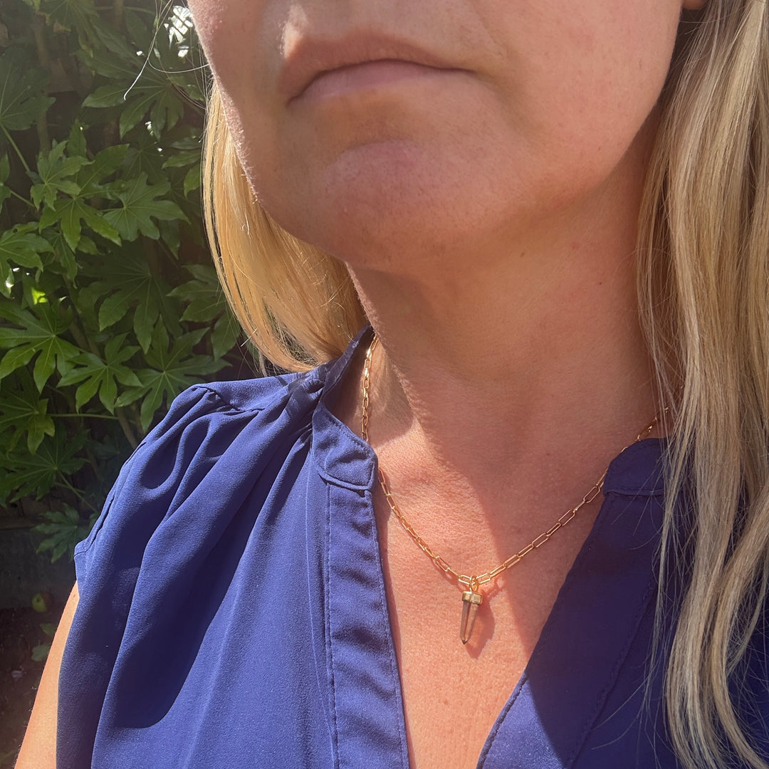 The En Pointe Smokey Quartz Gemstone Necklace
