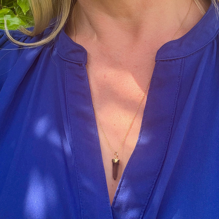 The En Pointe Smokey Quartz Gemstone Necklace