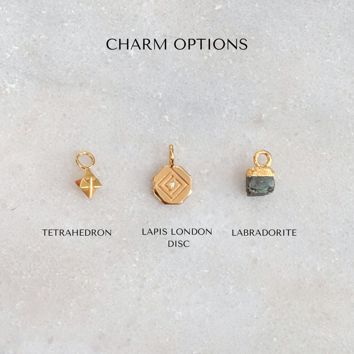 gold necklace charm options 