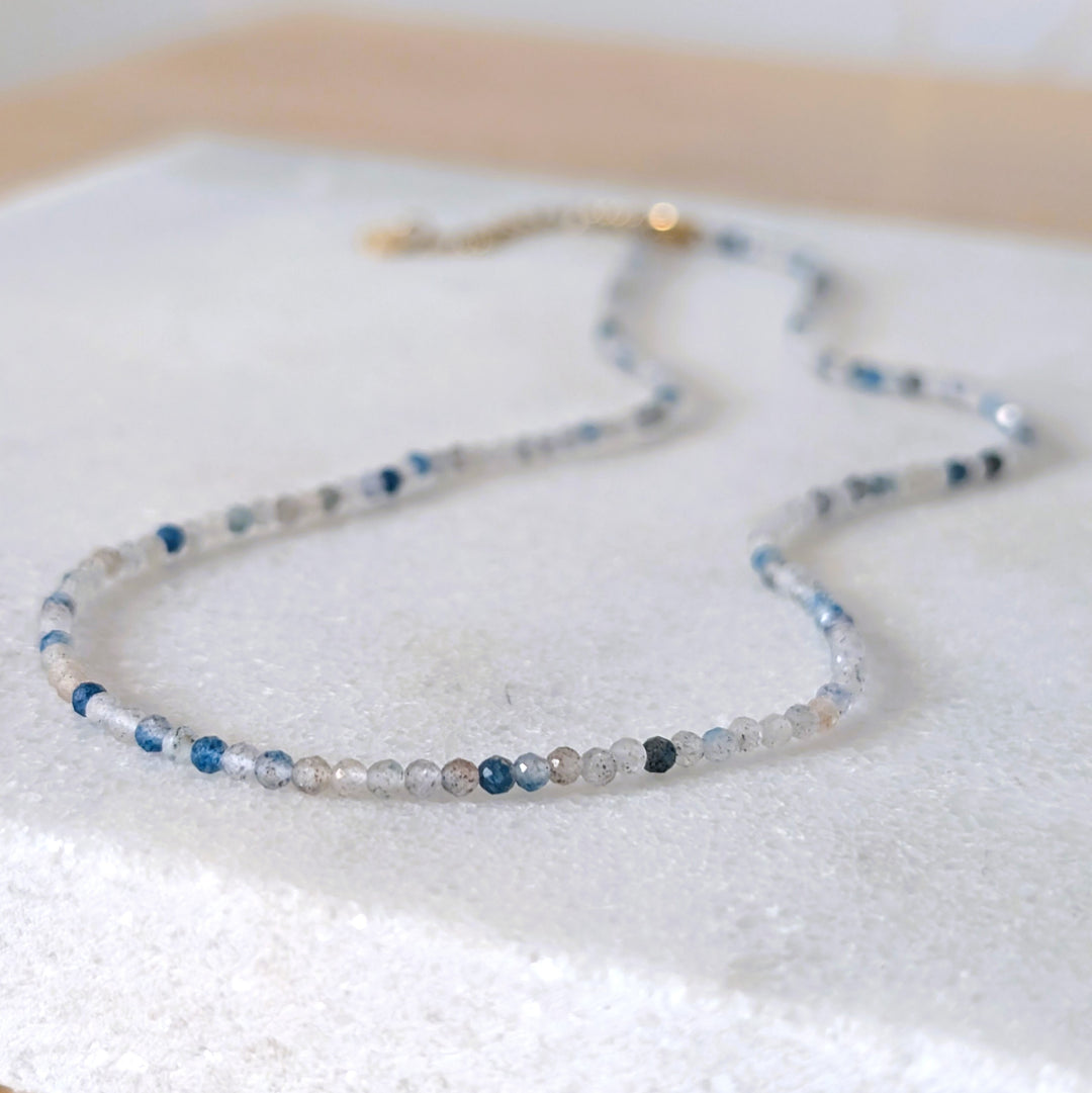 k2 jasper 2mm faceted bead gemstone mecklace 